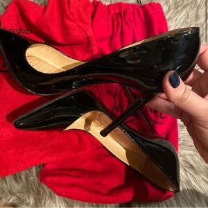 Christian Louboutin Black Patent Pigalle 120